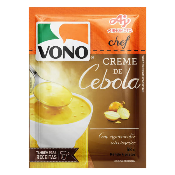 Sopa Vono Chef Creme de Cebola 58g Sopa Vono Chef Creme de Cebola 58g