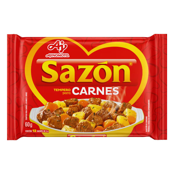 Tempero Sazon Carnes Vermelho 60g Tempero Sazon Carnes Vermelho 60g