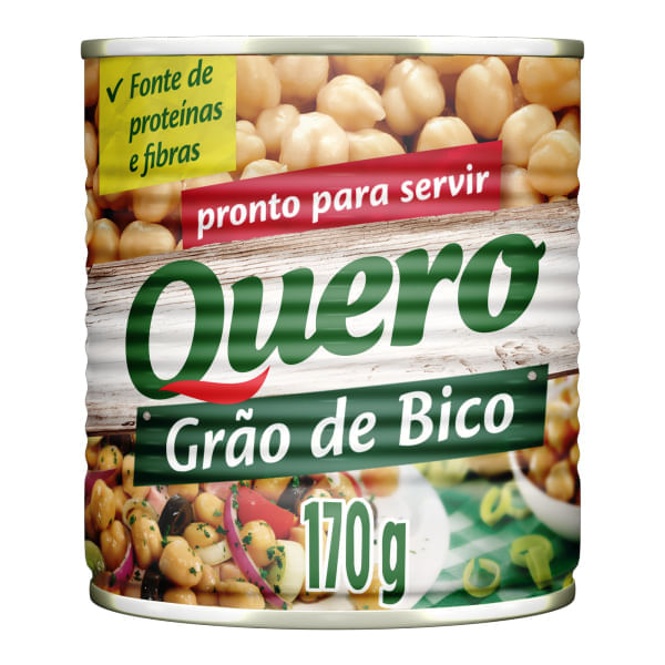 Grão de Bico Quero Em conserva 170g Lata Grão de Bico Quero Em conserva 170g Lata