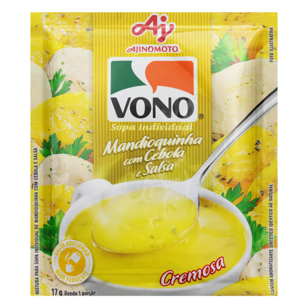 Sopa Vono Mandioquinha com Cebola e Salsa 17g Sopa Vono Mandioquinha com Cebola e Salsa 17g