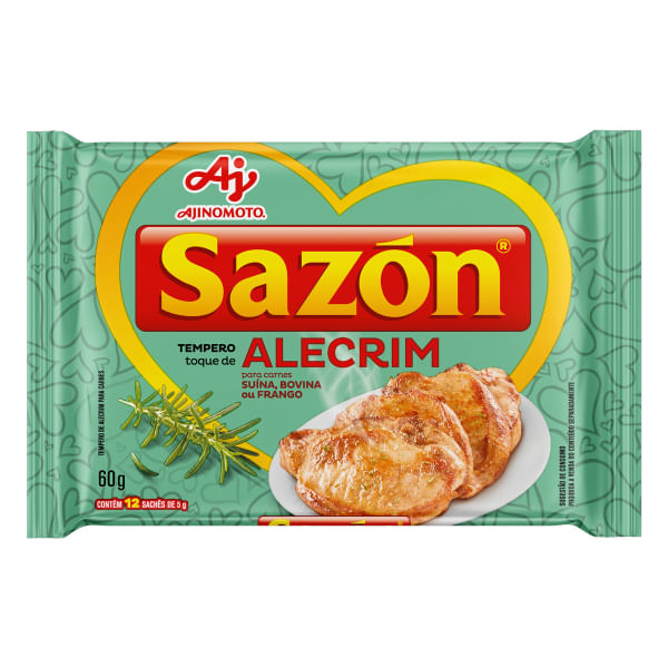 Tempero Sazón Toque de Alecrim 60g (12x5g) Tempero Sazón Toque de Alecrim 60g (12x5g)
