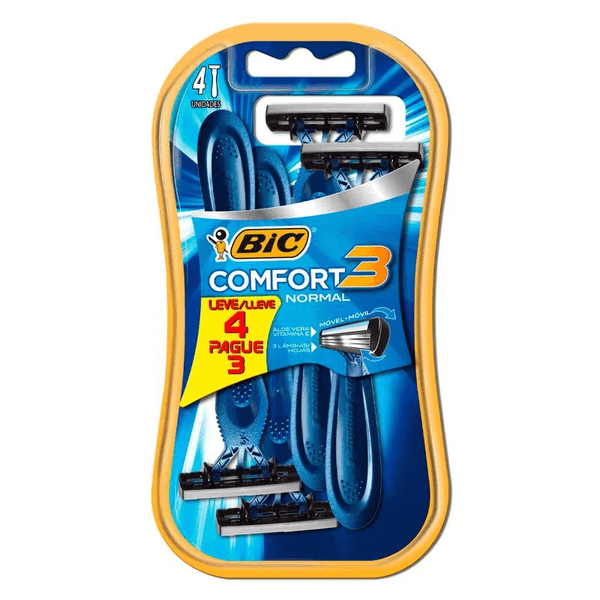 Aparelho-barbear-Bic-Comfort-3-Azul-Leve-4-Pague-3 Aparelho-barbear-Bic-Comfort-3-Azul-Leve-4-Pague-3