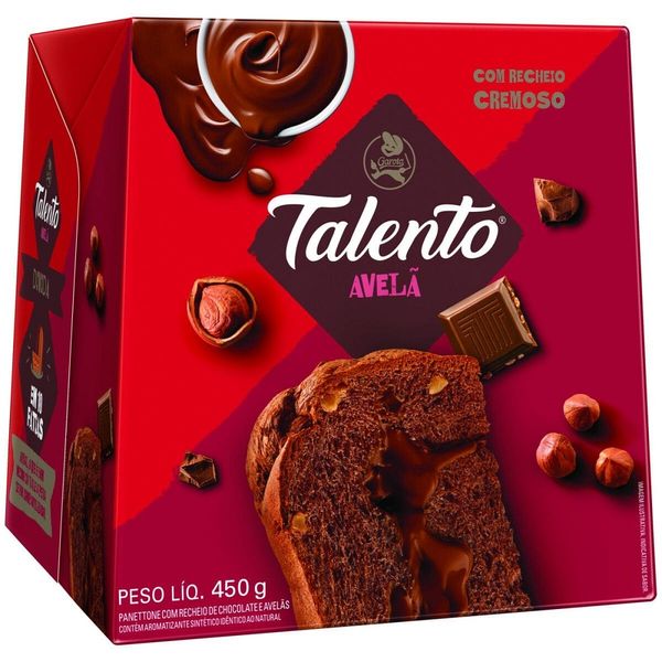 Panetone-Garoto-Talento-Avela-450g Panetone-Garoto-Talento-Avela-450g