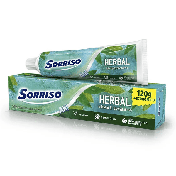 Creme-Dental-Sorriso-Herbal-Eucalipto-120g Creme-Dental-Sorriso-Herbal-Eucalipto-120g
