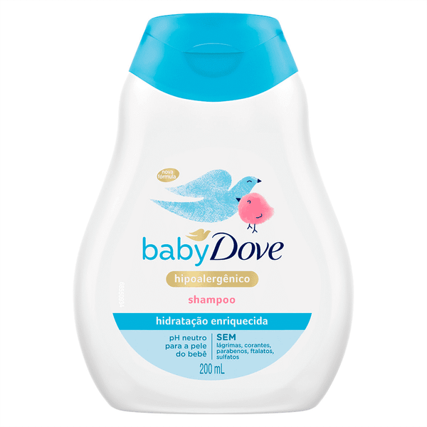 Shampoo-Dove-Baby-Hidratacao-Enriquecida-200ml Shampoo-Dove-Baby-Hidratacao-Enriquecida-200ml