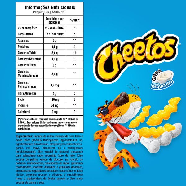 Palitinhos de Muçarela com Cheetos Requeijão