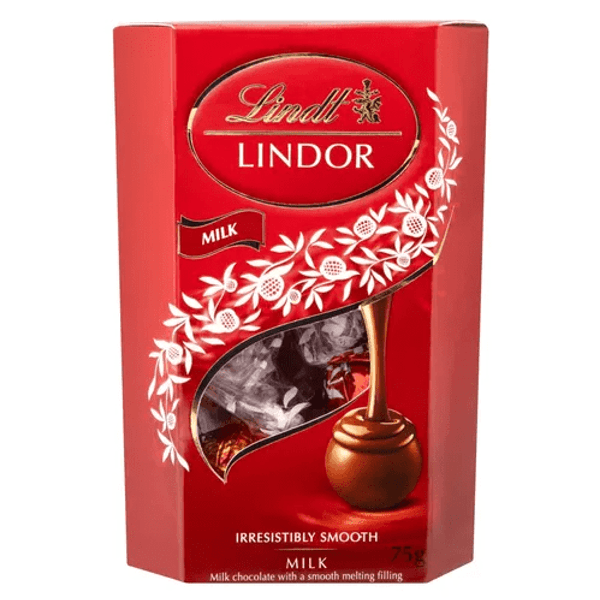 Bombom-Chocolate-Lindt-Lindor-Cornet-ao-Leite-75g Bombom-Chocolate-Lindt-Lindor-Cornet-ao-Leite-75g