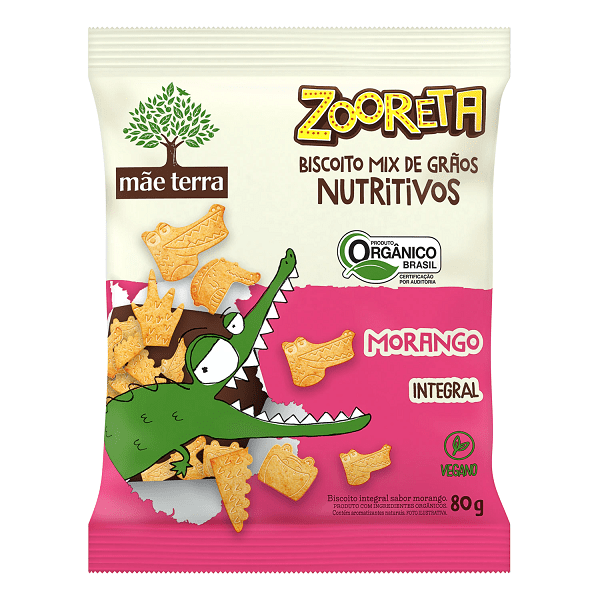 Biscoito-Mae-Terra-Zooreta-Integral-Morango-80g Biscoito-Mae-Terra-Zooreta-Integral-Morango-80g