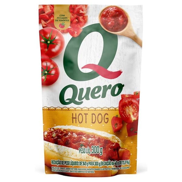Molho-de-Tomate-Quero-Hot-Dog-300g-Sachet Molho-de-Tomate-Quero-Hot-Dog-300g-Sachet