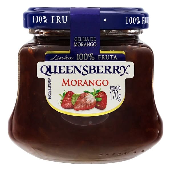 Geleia-Queensberry-100--Fruit-Morango-170g Geleia-Queensberry-100--Fruit-Morango-170g