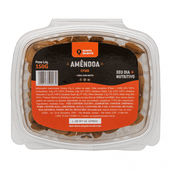 Amendoa-Quinta-Semente-Defumada-150g Amendoa-Quinta-Semente-Defumada-150g
