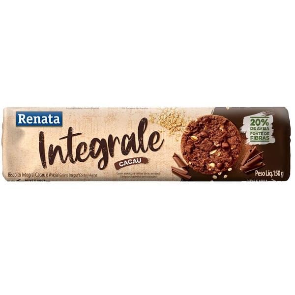 Biscoito-Renata-Integrale-Cacau-Aveia-150g Biscoito-Renata-Integrale-Cacau-Aveia-150g