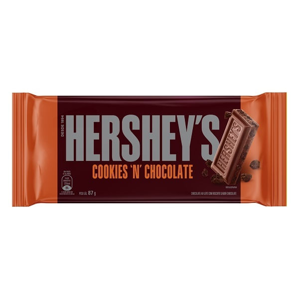 Tablete-de-Chocolate-Hersheys-Cookies-Chocolate-87g Tablete-de-Chocolate-Hersheys-Cookies-Chocolate-87g