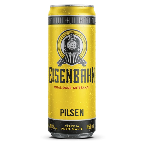 Cerveja Eisenbahn Pilsen 350ml (Lata) Cerveja Eisenbahn Pilsen 350ml (Lata)