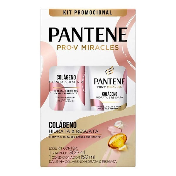 Shampoo---Condicionador-Pantene-Colageno-300ml-150ml Shampoo---Condicionador-Pantene-Colageno-300ml-150ml