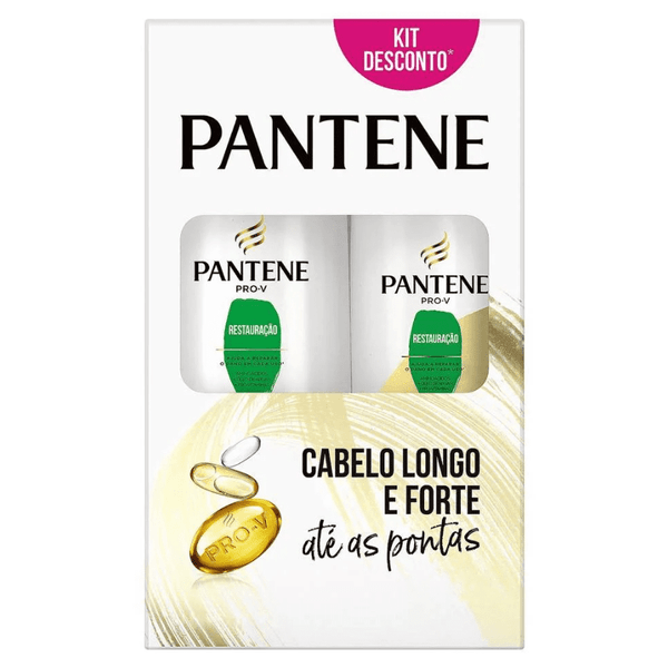 Shampoo---Condicionador-Pantene-Restauracao-350ml--150ml Shampoo---Condicionador-Pantene-Restauracao-350ml--150ml