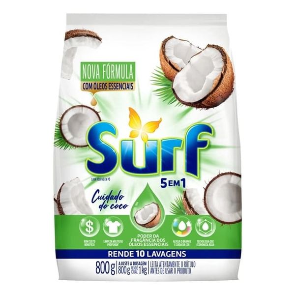 Sabao-em-po-Surf-Cuidado-do-Coco-800g Sabao-em-po-Surf-Cuidado-do-Coco-800g