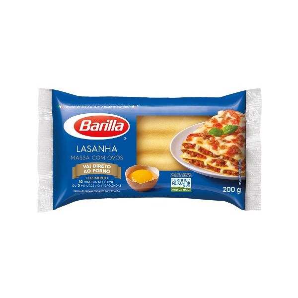 Massa-Barilla-Lasanha-Ovo-200g Massa-Barilla-Lasanha-Ovo-200g