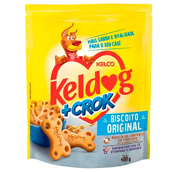 Biscoito-Keldog-mais-Crock-Original-400g Biscoito-Keldog-mais-Crock-Original-400g