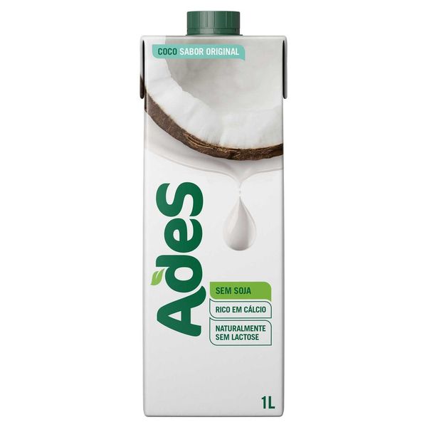 Alimento a Base de Soja Ades Coco Sementes 1L Alimento a Base de Soja Ades Coco Sementes 1L