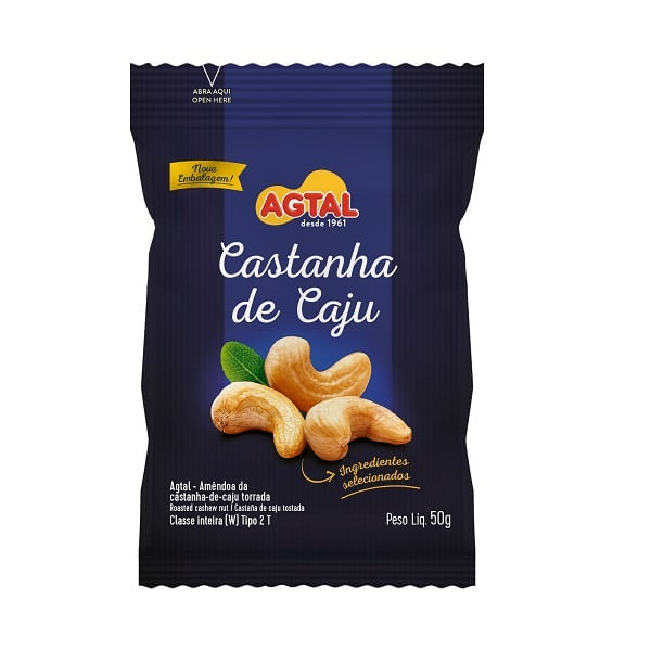 Castanha-de-Caju-Agtal-Torrada-e-Salgada-50g Castanha-de-Caju-Agtal-Torrada-e-Salgada-50g