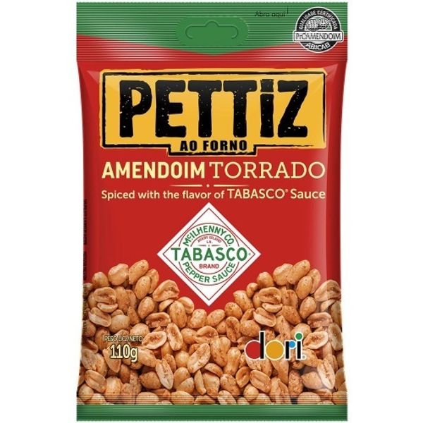 Amendoim-Dori-Pettiz-Tabasco-110g Amendoim-Dori-Pettiz-Tabasco-110g