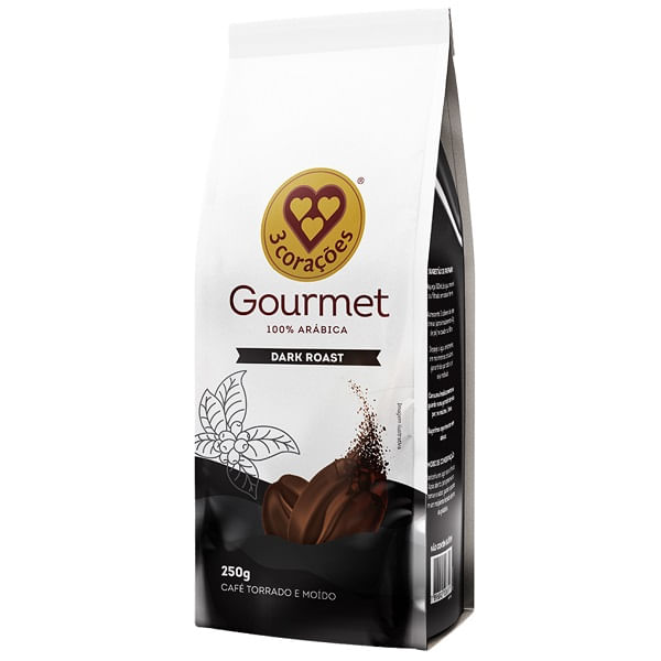 Cafe-3-Coracoes-Gourmet-Dark-250g Cafe-3-Coracoes-Gourmet-Dark-250g