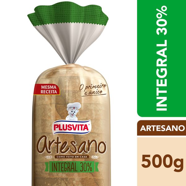 Pão de Forma Plus Vita Artesano Integral 500g