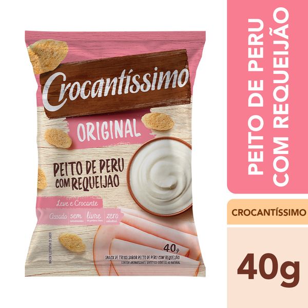 Snack de Trigo Crocantíssimo Peito de Peru com Requeijão 40g