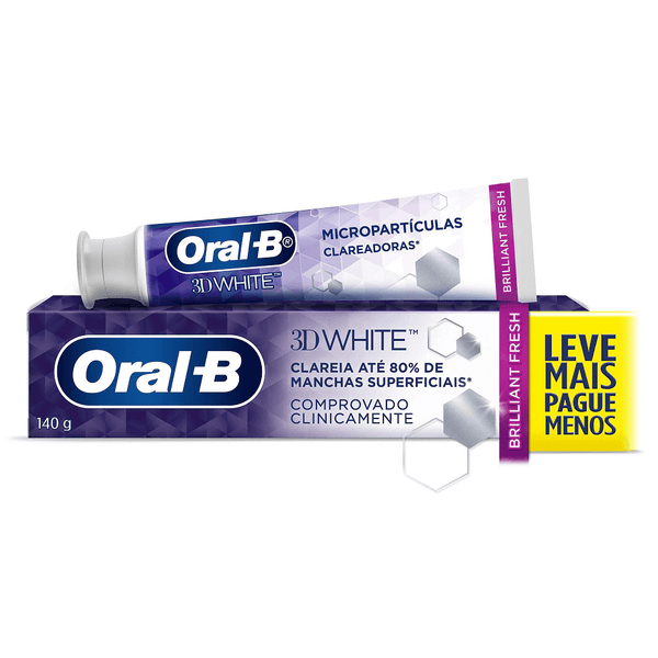 Creme-Dental-Oral-B-3D-White-Brilliant-Fresh-140g Creme-Dental-Oral-B-3D-White-Brilliant-Fresh-140g