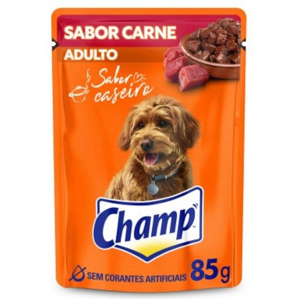 Racao-Champ-Adulto-Carne-85g Racao-Champ-Adulto-Carne-85g