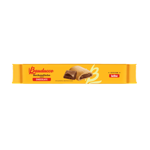 Biscoito Recheado Chocolate Bauducco Recheadinho Pacote 104g - BIG BOX -  402/403 Norte