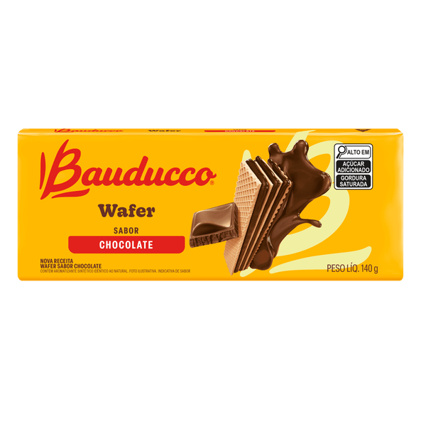 Biscoito-Bauducco-Wafer-Recheado-Chocolate-140g Biscoito-Bauducco-Wafer-Recheado-Chocolate-140g