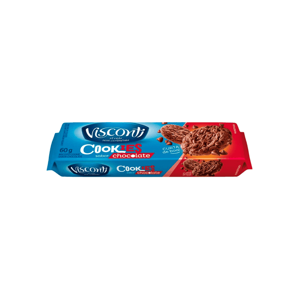Biscoito-Cookies-Visconti-Chocolate-60g Biscoito-Cookies-Visconti-Chocolate-60g