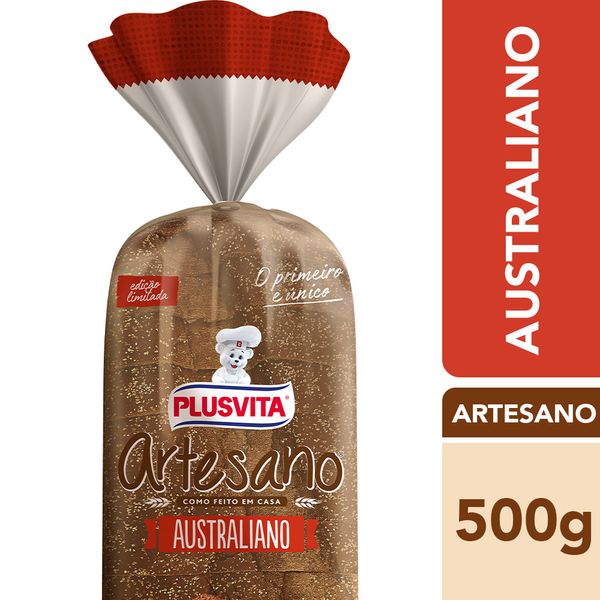 Pão de Forma Plus Vita Artesano Australiano 500g Pão de Forma Plus Vita Artesano Australiano 500g