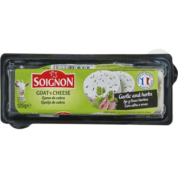 qjo cabra soignon alho e ervas 125g qjo cabra soignon alho e ervas 125g