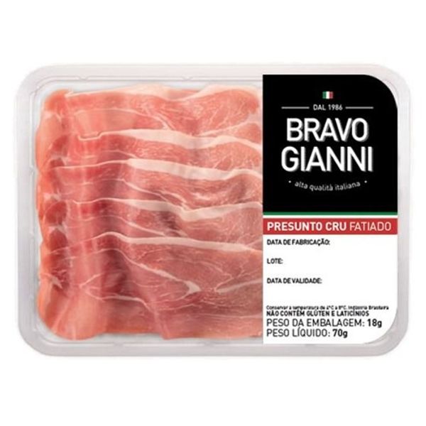presunto bravo gianni cru 70g presunto bravo gianni cru 70g