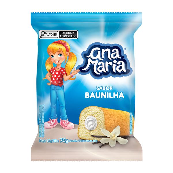 Bolinho Ana Maria Baunilha 70g Bolinho Ana Maria Baunilha 70g
