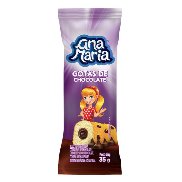 Bolinho Ana Maria Gotas Chocolate 35g Bolinho Ana Maria Gotas Chocolate 35g