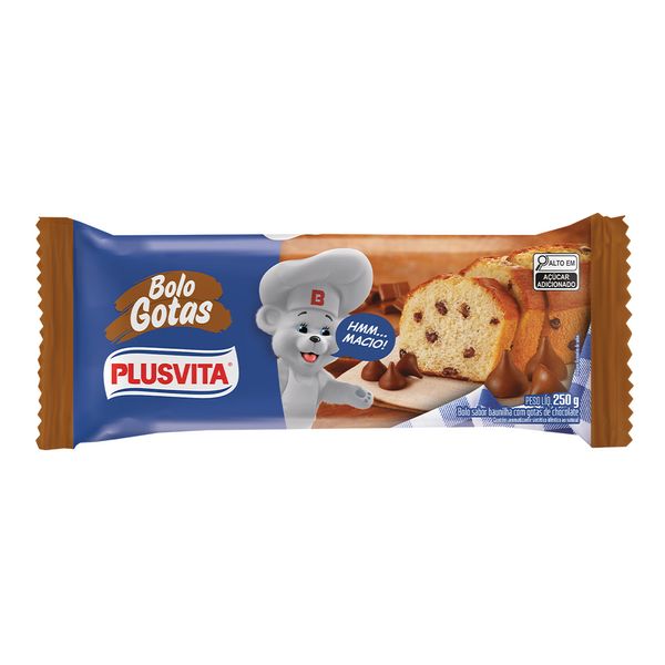 Bolo Plus Vita Gotas de Chocolate 250g Bolo Plus Vita Gotas de Chocolate 250g