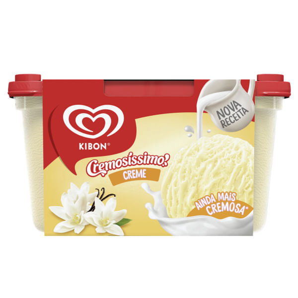 Sorvete Kibon Cremosissimo Creme 1,5l Sorvete Kibon Cremosissimo Creme 1,5l