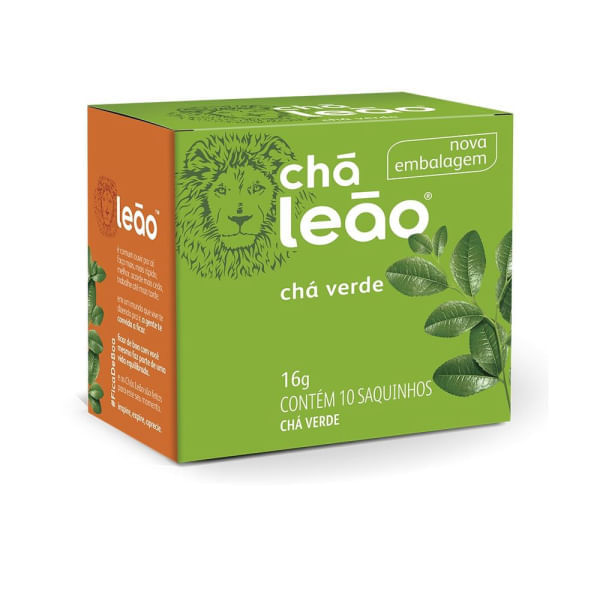Chá Verde Leão Fuze Natural 16g Chá Verde Leão Fuze Natural 16g
