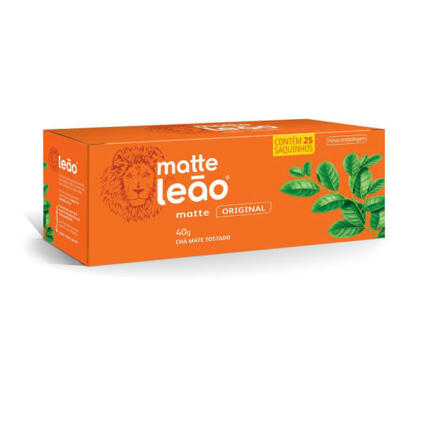 Chá Mate Tostado Matte Leão Natural Saquinhos 40g Chá Mate Tostado Matte Leão Natural Saquinhos 40g