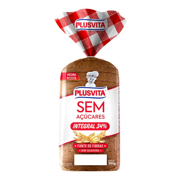 Pão Plus Vita Zero Integral 350g Pão Plus Vita Zero Integral 350g