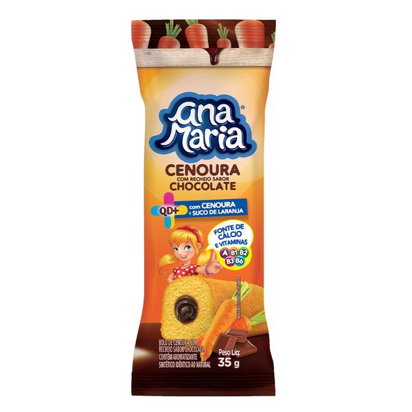 Bolinho Ana Maria Cenoura com Chocolate 35g Bolinho Ana Maria Cenoura com Chocolate 35g